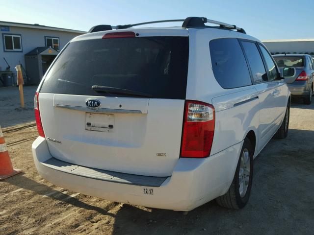 KNDMB233476113213 - 2007 KIA SEDONA EX WHITE photo 4