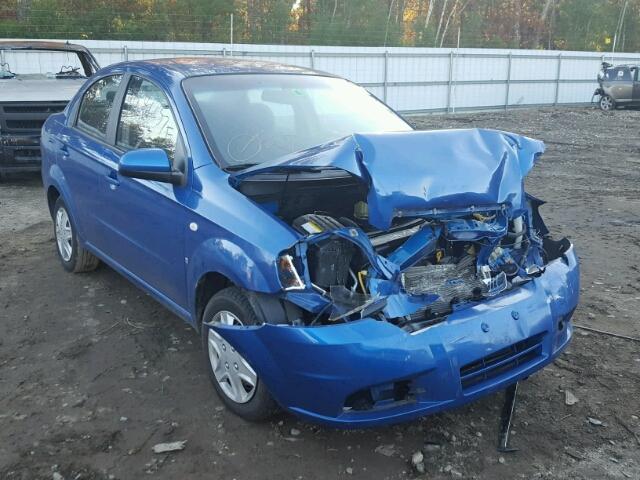 KL1TD56687B138949 - 2007 CHEVROLET AVEO BASE BLUE photo 1