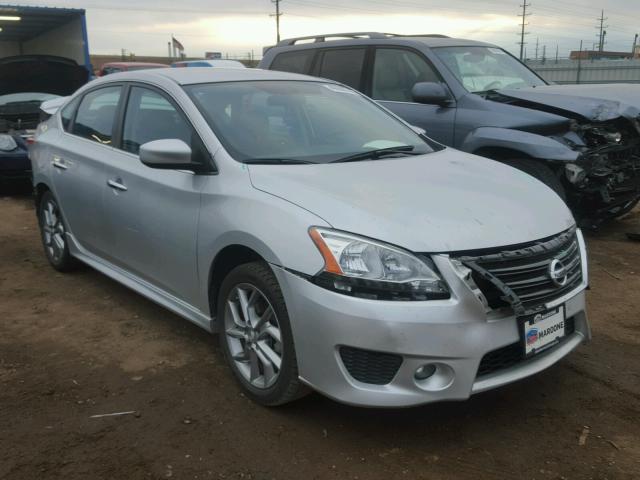 3N1AB7AP3EY248391 - 2014 NISSAN SENTRA S SILVER photo 1