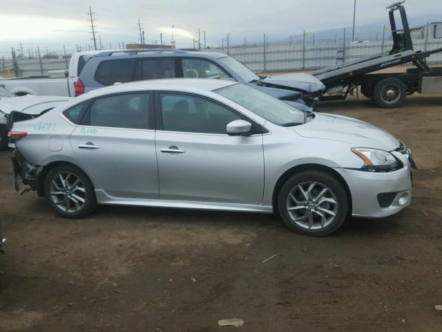 3N1AB7AP3EY248391 - 2014 NISSAN SENTRA S SILVER photo 10