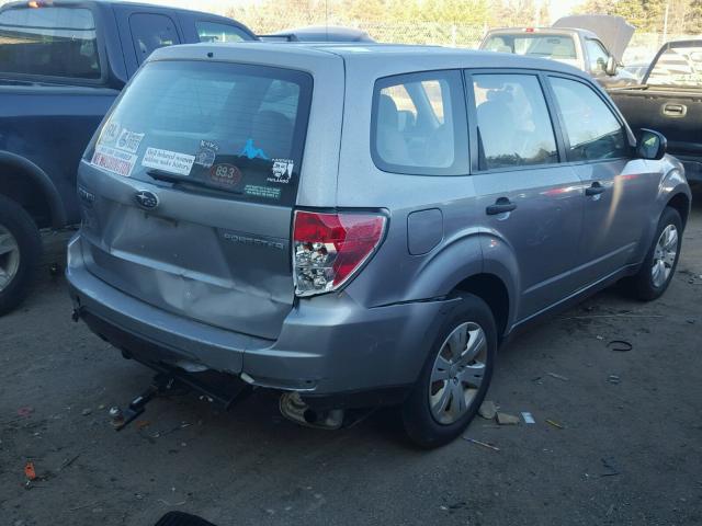 JF2SH61619H746044 - 2009 SUBARU FORESTER 2 SILVER photo 4