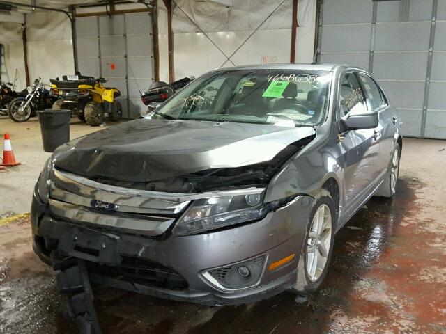 3FAHP0CG0BR197350 - 2011 FORD FUSION SEL GRAY photo 2