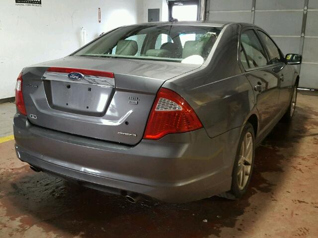 3FAHP0CG0BR197350 - 2011 FORD FUSION SEL GRAY photo 4