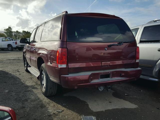 3GYFK66NX4G174972 - 2004 CADILLAC ESCALADE E BURGUNDY photo 3