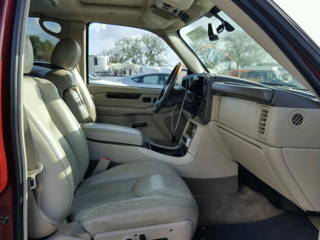 3GYFK66NX4G174972 - 2004 CADILLAC ESCALADE E BURGUNDY photo 5