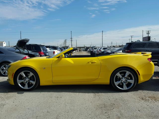 1G1FF3D70H0213469 - 2017 CHEVROLET CAMARO YELLOW photo 9