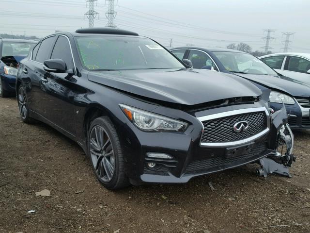 JN1BV7AR1EM699285 - 2014 INFINITI Q50 BASE BLACK photo 1