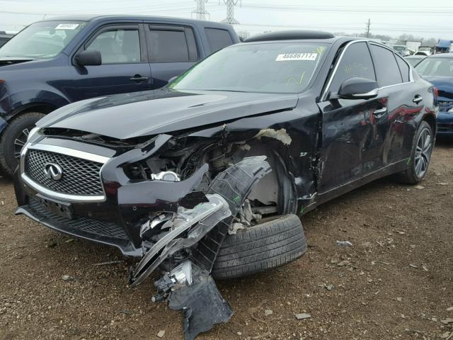 JN1BV7AR1EM699285 - 2014 INFINITI Q50 BASE Negro foto 2