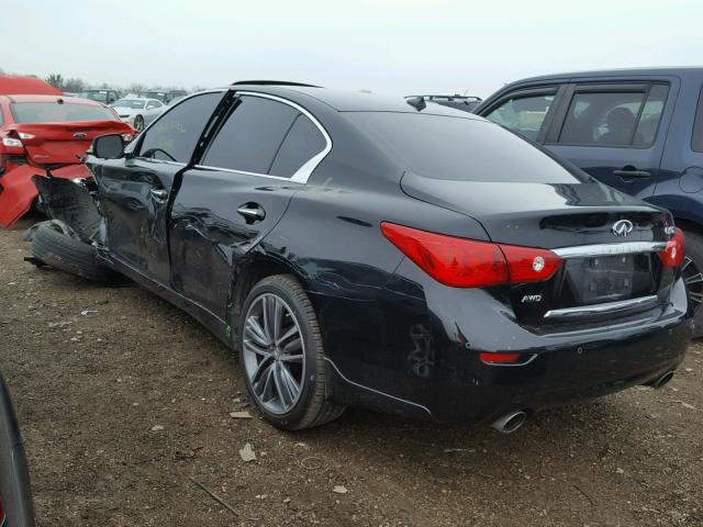 JN1BV7AR1EM699285 - 2014 INFINITI Q50 BASE Negro foto 3