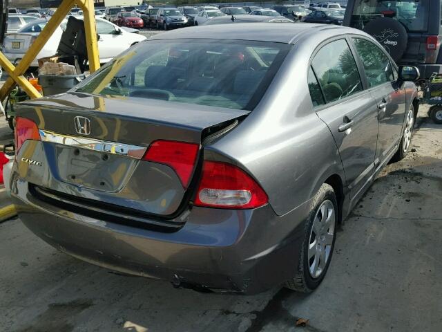 19XFA16599E021689 - 2009 HONDA CIVIC GRAY photo 4