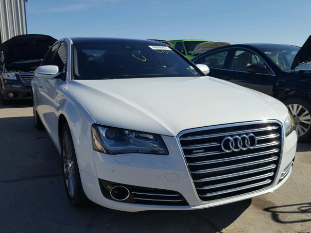 WAURGAFDXDN033855 - 2013 AUDI A8 L QUATT WHITE photo 9