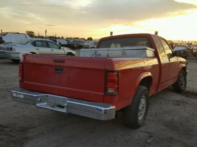 1B7GL23Y1SS375048 - 1995 DODGE DAKOTA RED photo 4