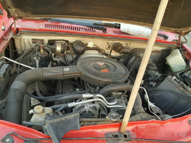 1B7GL23Y1SS375048 - 1995 DODGE DAKOTA RED photo 7