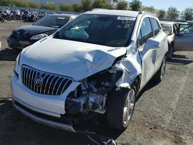 KL4CJBSB9FB053999 - 2015 BUICK ENCORE CON WHITE photo 2