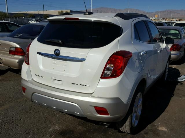 KL4CJBSB9FB053999 - 2015 BUICK ENCORE CON WHITE photo 4