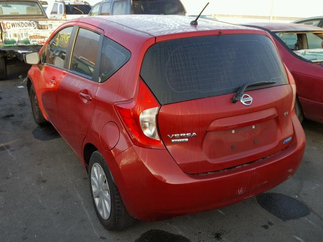 3N1CE2CP0FL357678 - 2015 NISSAN VERSA NOTE RED photo 3