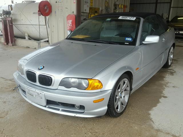 WBABS33461JY57595 - 2001 BMW 325 CI SILVER photo 2