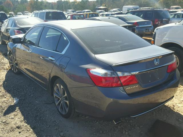 1HGCR2F5XFA185132 - 2015 HONDA ACCORD SPO GRAY photo 3