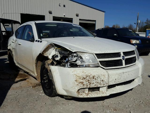 1B3CC4FBXAN189654 - 2010 DODGE AVENGER SX WHITE photo 1