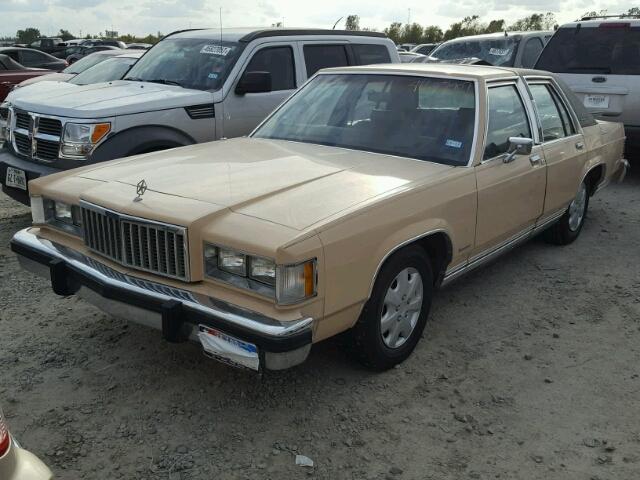 1MEBP95F3EZ627606 - 1984 MERCURY GRAND MARQ TAN photo 2