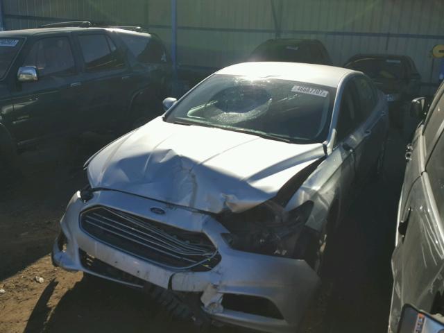 3FA6P0H73ER159941 - 2014 FORD FUSION SE SILVER photo 2