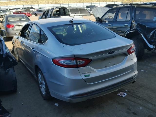 3FA6P0H73ER159941 - 2014 FORD FUSION SE SILVER photo 3