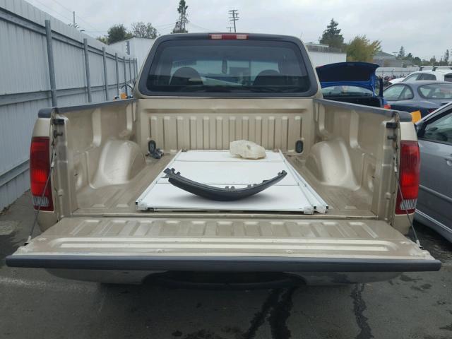 1FTZX1722YNC41217 - 2000 FORD F150 BEIGE photo 9