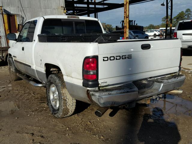 1B7HC13Y71J514750 - 2001 DODGE RAM 1500 WHITE photo 3