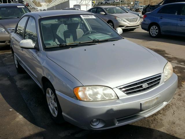 KNAFB121845303999 - 2004 KIA SPECTRA BA SILVER photo 1