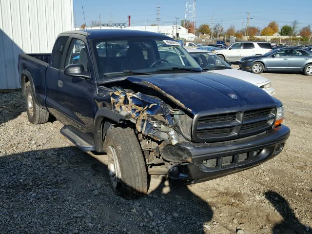 1B7GG12X42S721424 - 2002 DODGE DAKOTA BAS BLUE photo 1