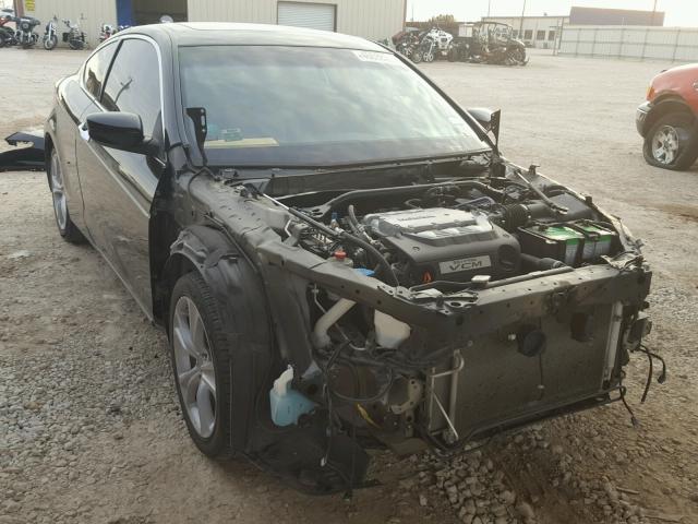 1HGCS2B80BA000455 - 2011 HONDA ACCORD EXL BLACK photo 1