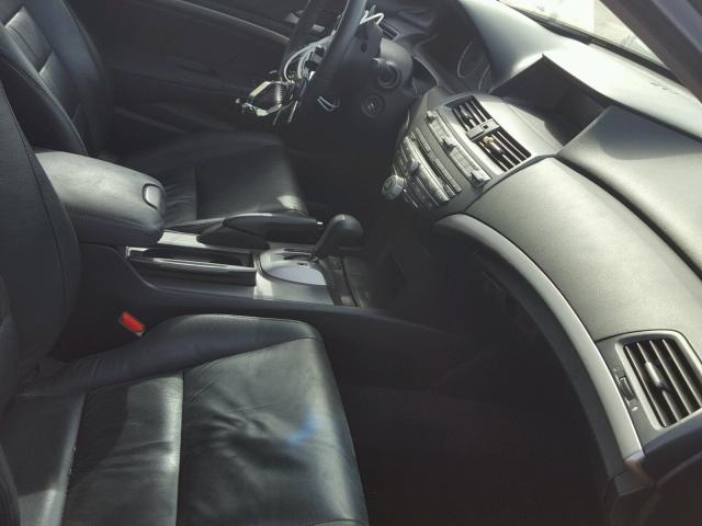 1HGCS2B80BA000455 - 2011 HONDA ACCORD EXL BLACK photo 5