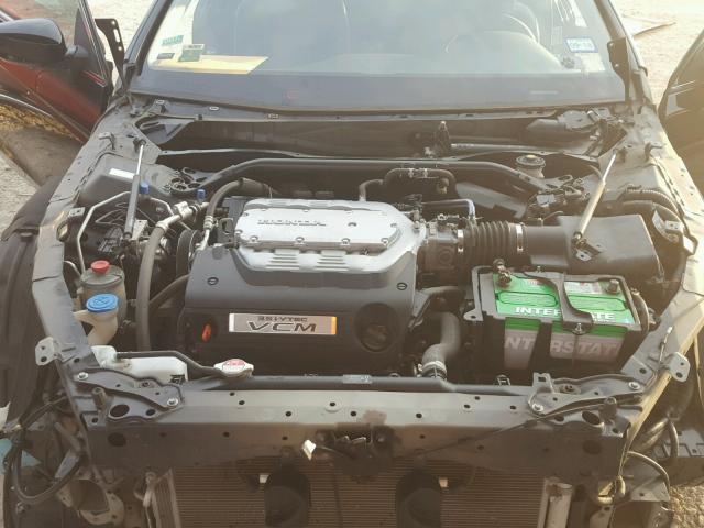 1HGCS2B80BA000455 - 2011 HONDA ACCORD EXL BLACK photo 7