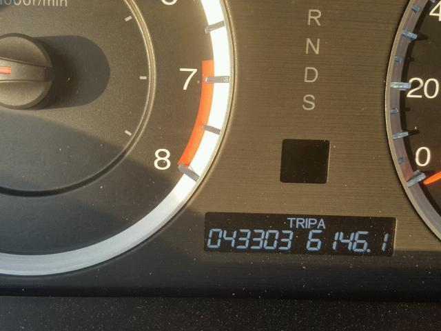 1HGCS2B80BA000455 - 2011 HONDA ACCORD EXL BLACK photo 8