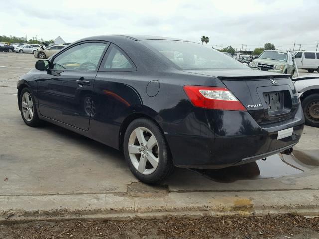 2HGFG12898H550787 - 2008 HONDA CIVIC EX BLACK photo 3