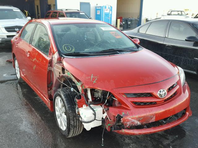 2T1BU4EE8CC814304 - 2012 TOYOTA COROLLA BA RED photo 1