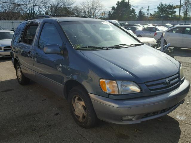 4T3ZF13C91U384326 - 2001 TOYOTA SIENNA BLUE photo 1