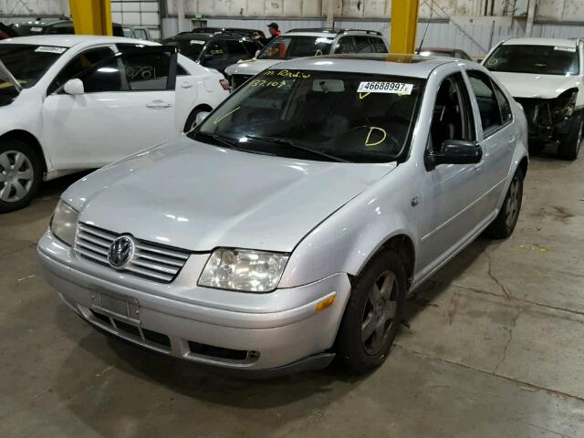 3VWSK69M91M221989 - 2001 VOLKSWAGEN JETTA GLS SILVER photo 2