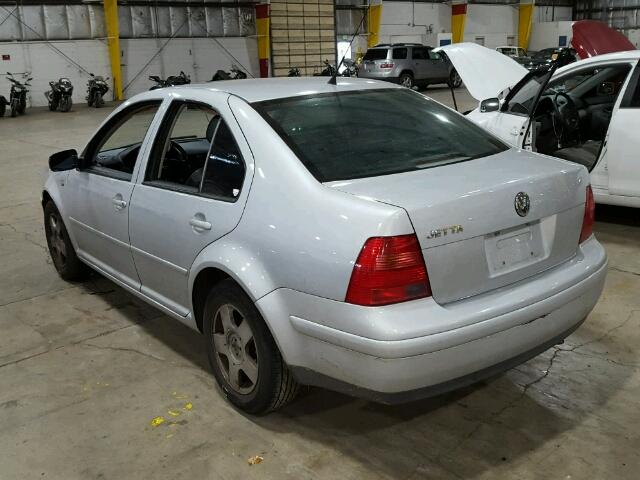 3VWSK69M91M221989 - 2001 VOLKSWAGEN JETTA GLS SILVER photo 3