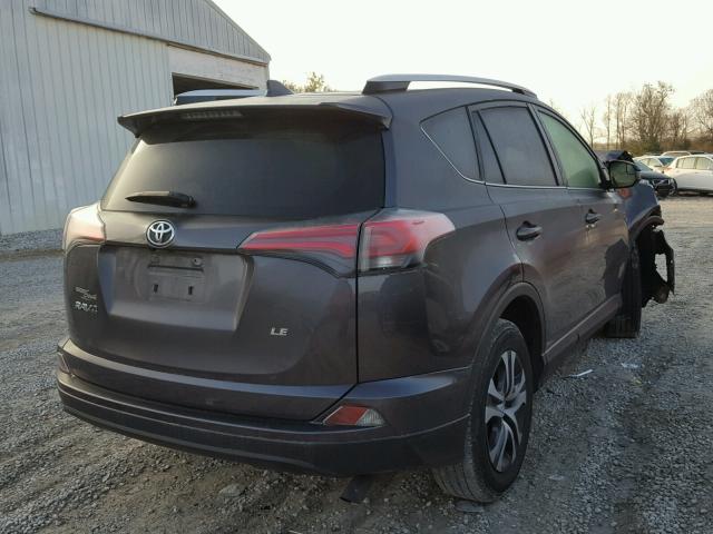 JTMZFREV4GJ074671 - 2016 TOYOTA RAV4 LE CHARCOAL photo 4