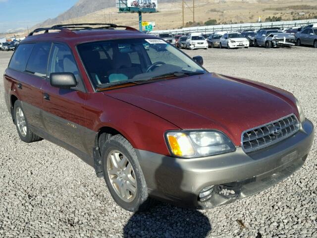 4S3BH675737655595 - 2003 SUBARU LEGACY OUT RED photo 1