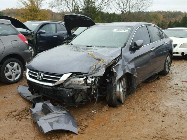 1HGCR2F32FA230529 - 2015 HONDA ACCORD LX GRAY photo 2