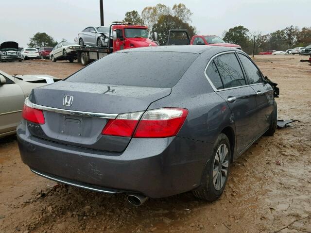 1HGCR2F32FA230529 - 2015 HONDA ACCORD LX GRAY photo 4