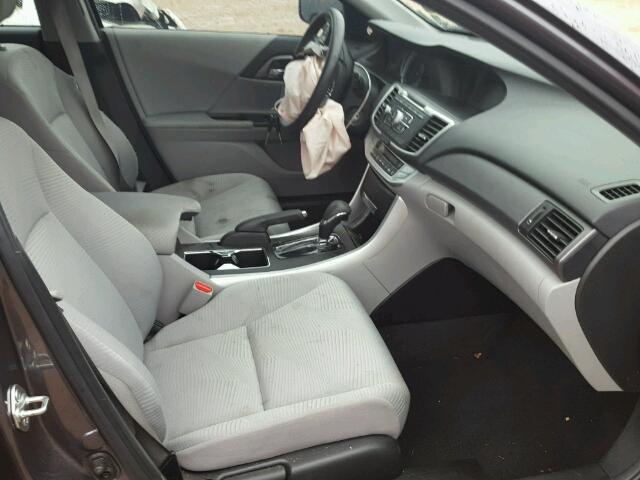 1HGCR2F32FA230529 - 2015 HONDA ACCORD LX GRAY photo 5