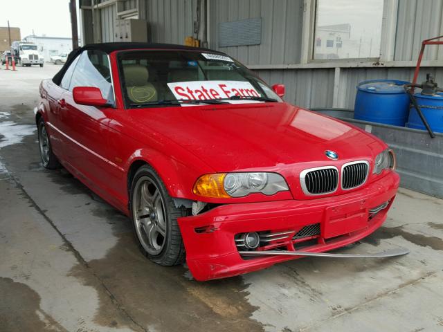 WBABS53411JU81741 - 2001 BMW 330 RED photo 1