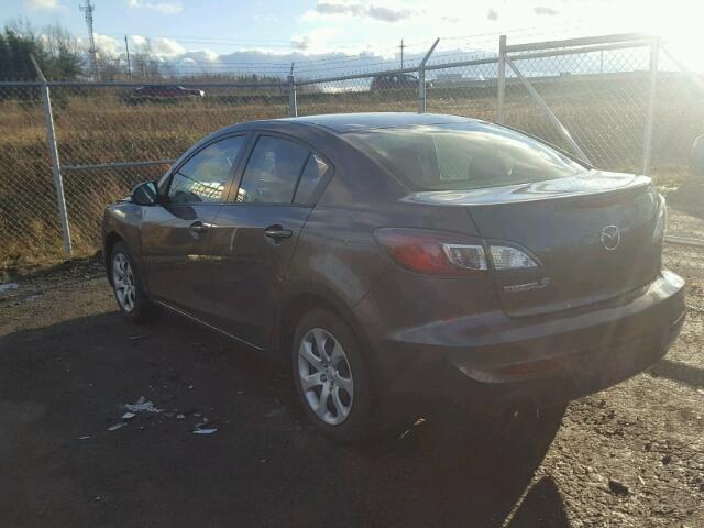 JM1BL1UF6D1827019 - 2013 MAZDA 3 I GRAY photo 3