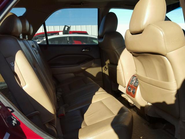 2HNYD18955H531112 - 2005 ACURA MDX TOURIN BURGUNDY photo 6