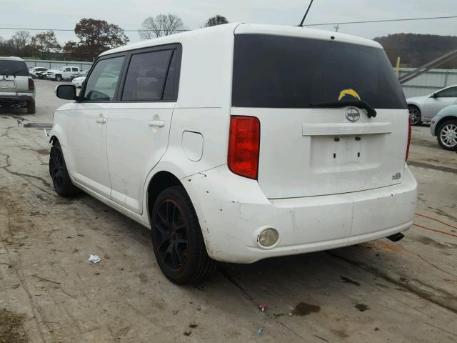 JTLZE4FE6A1100011 - 2010 TOYOTA SCION XB WHITE photo 3