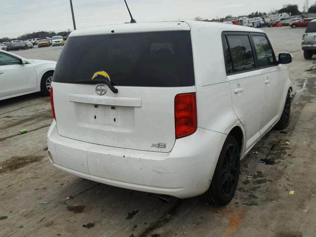 JTLZE4FE6A1100011 - 2010 TOYOTA SCION XB WHITE photo 4