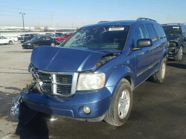 1D8HB48PX7F570263 - 2007 DODGE DURANGO SL BLUE photo 2